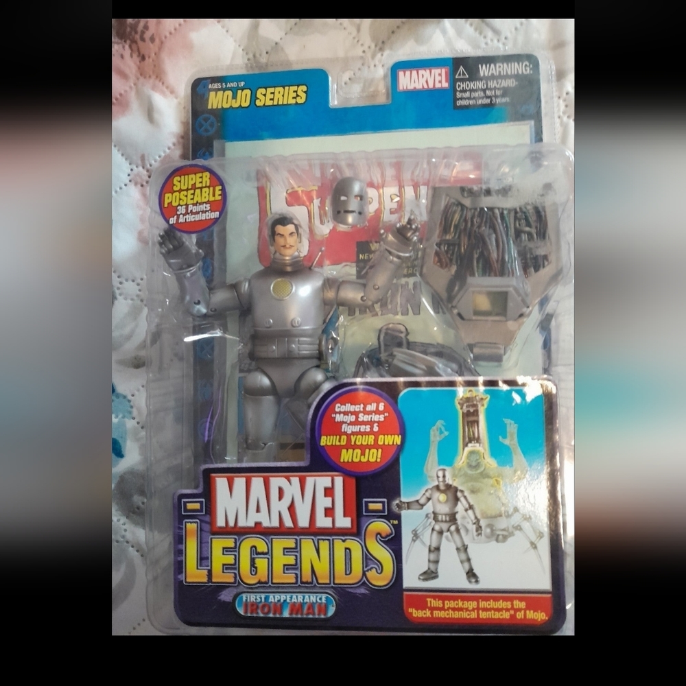 Vintage iron man action figure